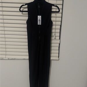 GIGI C Black Sleeveless Jumpsuit